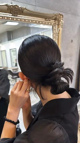 ミディアム オリーブ/グレージュ 💐🤍理保のヘアスタイル