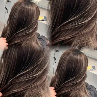 ロング カラー ⚜️上品ハイライト ／表参道⚜️✨のヘアスタイル