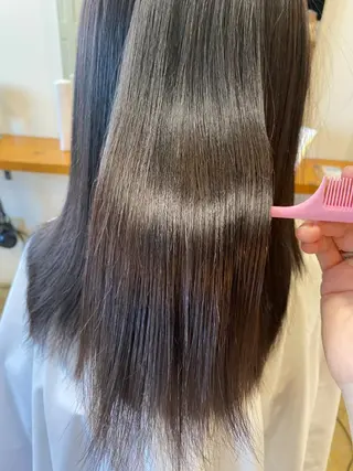 ミディアム カラー salowin渋谷kitaya park前所属・RIKA韓国ヘア/く びれヘア/上品カラーのヘアスタイル