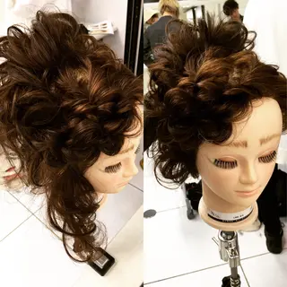 セミロング ロング ヘアアレンジ 清水 まなのマツエク・マツパデザイン