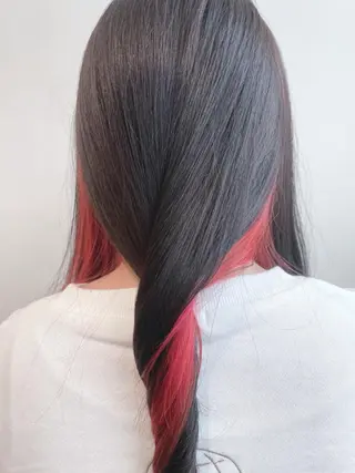 セミロング カラー 岩戸 新のヘアスタイル