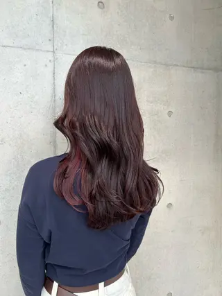 ロング カラー ヘアアレンジ 🍎艶モテカラー🍎 カリンのヘアスタイル