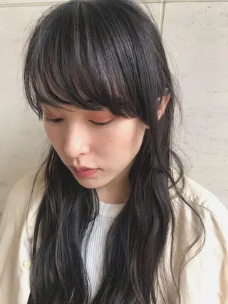 セミロング カラー パーマ 🧼柴田 健太郎🧼のヘアスタイル