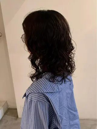 セミロング カラー パーマ メンズ room3小出 奈央子のヘアスタイル