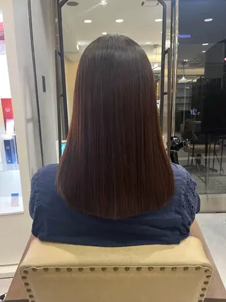 ロング 縮毛矯正/髪質改善 斉藤春のヘアスタイル