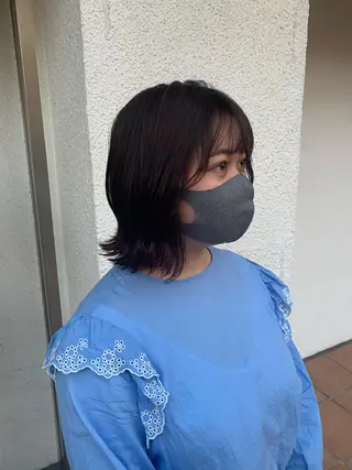 ミディアム カラー ヘアアレンジ 中津/柔らかカラー/ ナガオ　イズミのヘアスタイル