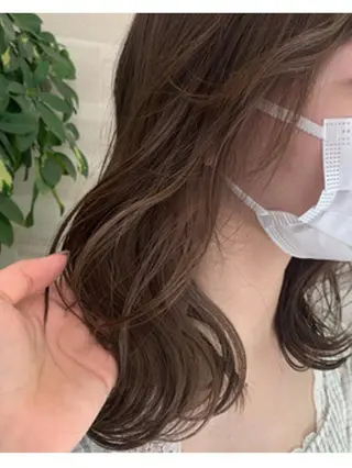 カラー 柔らかオリーブカラー 透明感カラー古澤羅威のヘアスタイル