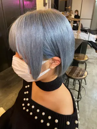 ショート カラー YEAU　PLUS所属・極上の艶髪 RINAのヘアスタイル