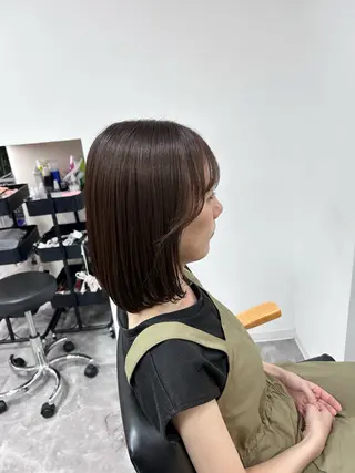 ミディアム 藤森結子/韓国ヘア/ パーソナルカラー診断のヘアスタイル