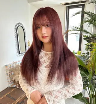 ロング カラー ブリーチ矯正/ ブリーチ特化mikaのヘアスタイル