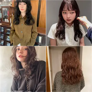 ロング 🍁ニュアンスパーマ .ショート🍁陸来のヘアスタイル