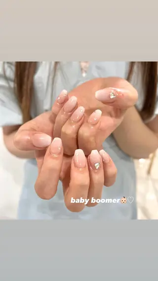 ネイル 🎀チーク/ちゅるん 🫧chisa🎀のネイルデザイン