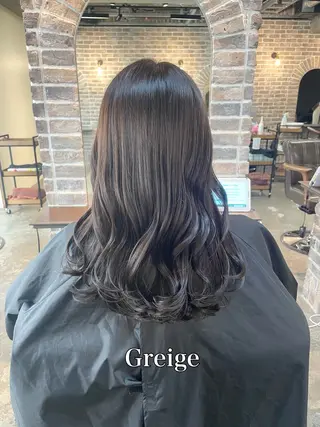 セミロング カラー ACROあべの店所属・艶カラー/インナー /グラデ/大西小百合のヘアスタイル