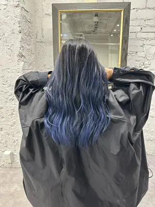 セミロング カラー ヘアアレンジ 久米 治仁のヘアスタイル