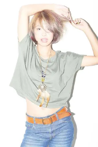 ミディアム 平川 直子のヘアスタイル