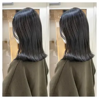 ミディアム カラー 村山 茉衣のヘアスタイル