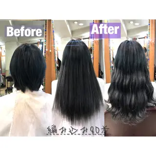 ロング カラー 韓国ヘア🤍髪質改善 🇰🇷AKANEのヘアスタイル