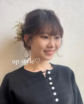 セミロング ヘアアレンジ nakahara madokaのヘアスタイル