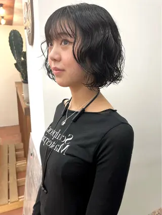 ショート パーマ 矢場町/栄/上前津/ 佐藤祐希のヘアスタイル