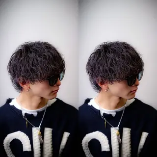 パーマ メンズ 渋谷/メンズパーマ 大岡拓海のヘアスタイル