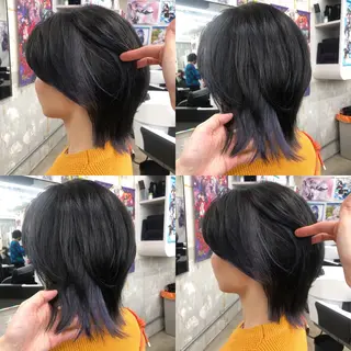 ショート カラー 推しカラー✨ オタク美容師ユウカのヘアスタイル