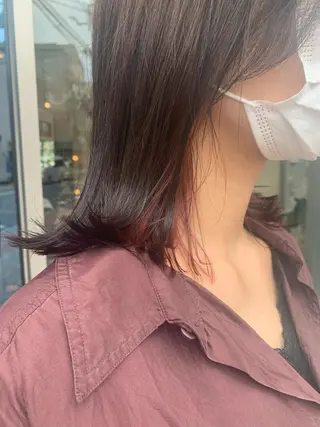 ミディアム カラー DiMPlE  ディンプル所属・🌸スタイリスト 山浦美恵のヘアスタイル