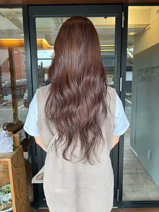 ロング カラー 玉川 加菜のヘアスタイル
