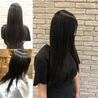 ロング 美髪改善・ストレート 🌿エクステ/カンジのヘアスタイル
