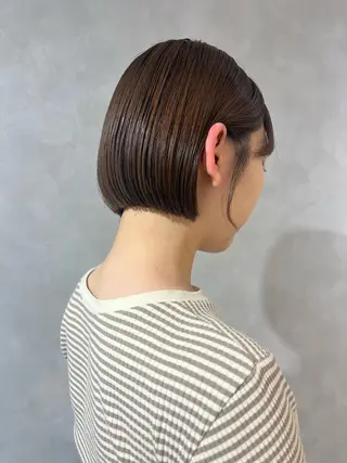 ショート カラー 🌼タッセルボブ/シ ョートmoeka🌼のヘアスタイル