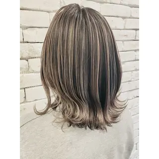 ミディアム カラー Hair＆Make Allure所属・🦄💓ショートボブ 🦄💓杉浦りなのヘアスタイル