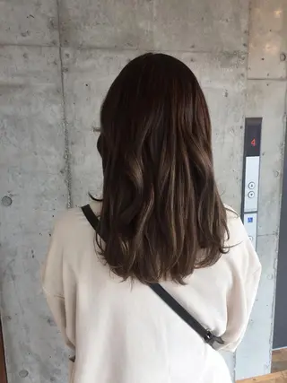 ミディアム カラー 💘透明感カラー💘 沖本 将宏のヘアスタイル