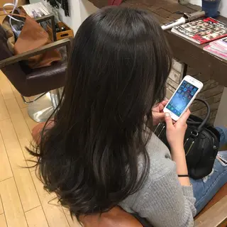 ミディアム カラー 縮毛矯正・髪質改善 人気No1🩶北島のヘアスタイル