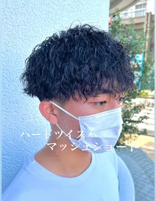 ショート パーマ メンズ men’s salon NOA solte. 【メンズサロン ノアソルテ】所属・メンズパーマ職人 加藤 弘貴のヘアスタイル