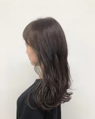 ロング カラー ヘアアレンジ 酸性縮毛矯正🧴韓国 レイヤー/髪質改善のヘアスタイル