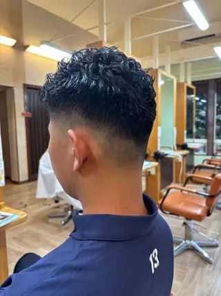ショート パーマ 石原 旭人のヘアスタイル