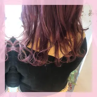 ミディアム カラー plum.所属・🍒前川 🍒のヘアスタイル
