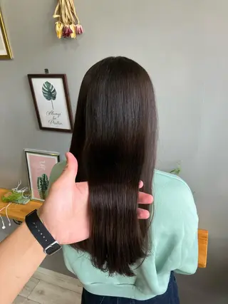 ロング カラー 渡辺俊介 暗髪カラー /美髪矯正/髪質改善のヘアスタイル