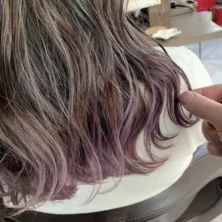 ミディアム 江坂エリア最安値◎ ブリーチ*土田のヘアスタイル