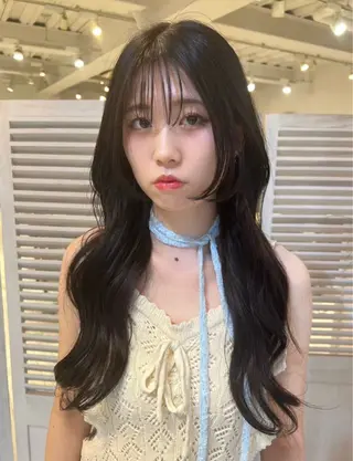 ロング 韓国ヘア 🎀華澄のヘアスタイル