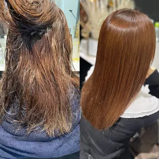 ロング パーマ 髪質改善∕艶髪∕ マンツーマン施術のヘアスタイル