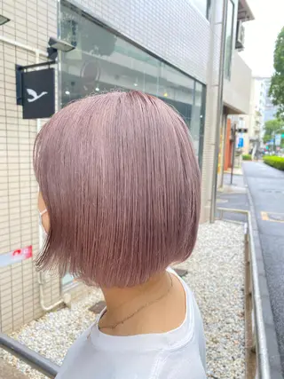 ミディアム 🌈ブリーチ コーンロウ🌈ENOのヘアスタイル