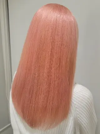 セミロング カラー ハイトーン/デザイン カラー/COCOKAのヘアスタイル