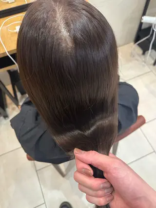 ロング カラー メンズカット/ フェザーパーマ/げんのヘアスタイル