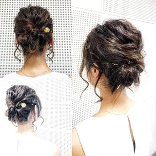 ロング カラー ヘアアレンジ ＊ asukaのヘアスタイル