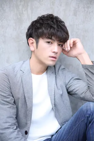 ショート カラー パーマ メンズ S/CAVE メンズ専門美容室のヘアスタイル