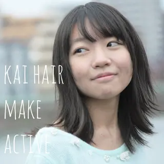 ミディアム 坂東 秀幸のヘアスタイル