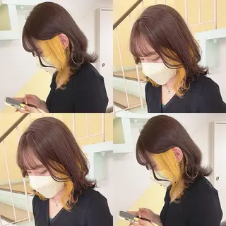 カラー 渋谷:インナーカラー ／🍒エリカ🍒のヘアスタイル