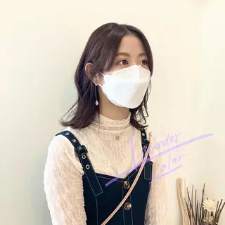 ミディアム カラー お洒落パーマ/ 艶カラー/michiのヘアスタイル