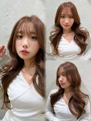 ロング カラー レイヤー/髪質改善/ 美髪矯正/手塚凌のヘアスタイル