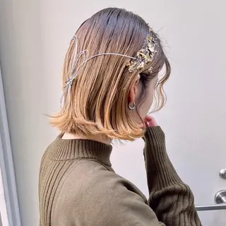 ミディアム ヘアアレンジ GrandStory SHIBUYA所属・卒業式お呼ばれ🕊️ ヘアセット✴︎ミキのヘアスタイル
